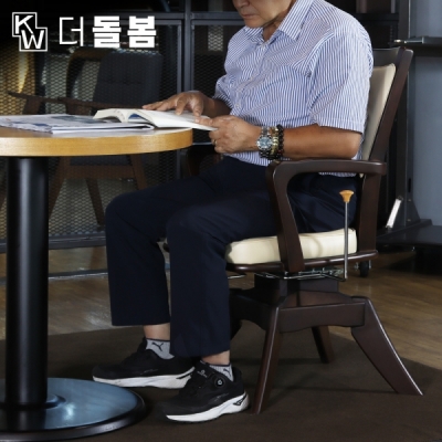 강원전자 더돌봄 피타트 핏 체어 (다크브라운) DB-FT23DK