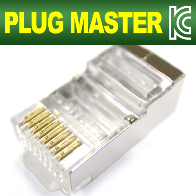 강원전자 플러그마스터 STP CAT.5E RJ-45 8P8C 플러그 P8-005E(100개)