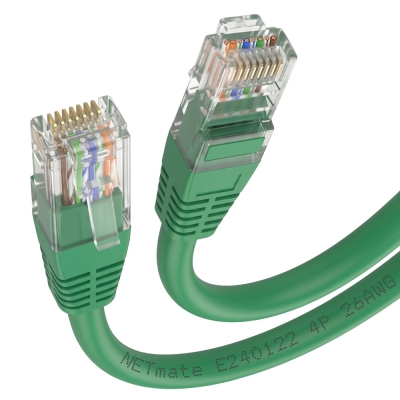 강원전자 넷메이트 CAT.5E UTP 랜 케이블 2m, 그린 NMC-U502GN