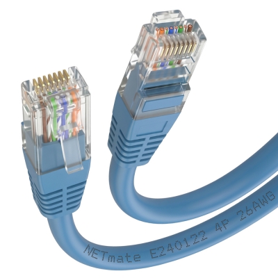 강원전자 넷메이트 CAT.5E UTP 랜 케이블 3m, 블루 NMC-U503BL