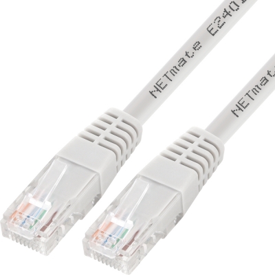 강원전자 넷메이트 CAT.5E UTP 랜 케이블 10m, 그레이 NMC-U5100G