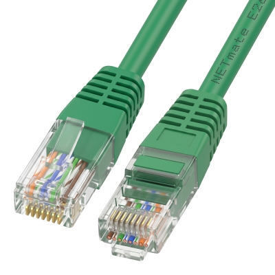 강원전자 넷메이트 CAT.5E UTP 랜 케이블 20m, 그린 NMC-U520GN