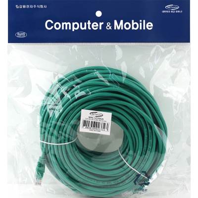 강원전자 넷메이트 CAT.5E UTP 랜 케이블 30m, 그린 NMC-U530GN