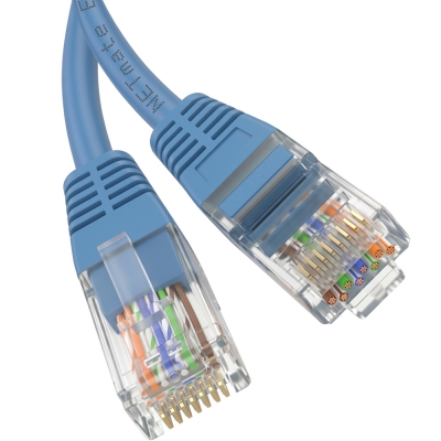 강원전자 넷메이트 CAT.6 UTP 랜 케이블 2m, 블루 NMC-U602BL