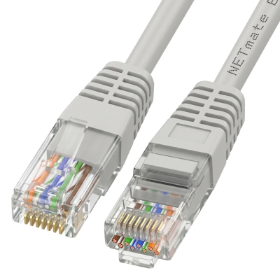 강원전자 넷메이트 CAT.6 UTP 랜 케이블 2m, 그레이 NMC-U620G